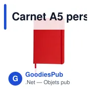 Carnet A5 personnalisable avec logo - Aurora - Miniature 10