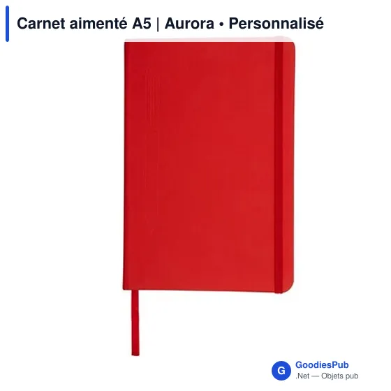 Carnet A5 personnalisable avec logo - Aurora - Image 10