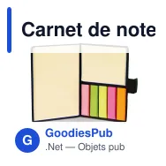 Carnet de notes personnalisable à marque-pages avec logo - Compact - Miniature 2