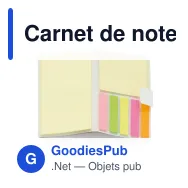 Carnet de notes personnalisable à marque-pages avec logo - Compact - Miniature 4