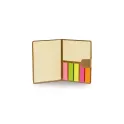 Variante Marron - Carnet de notes personnalisable à marque-pages avec logo - Compact