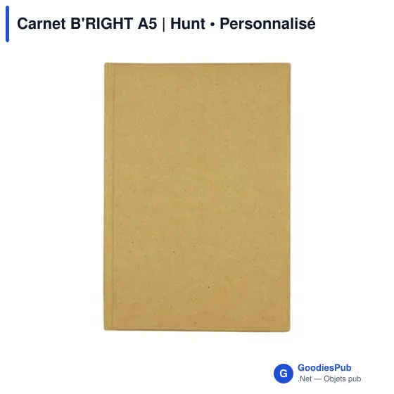 Carnet B'RIGHT A5 personnalisable avec logo - Hunt - Image 4
