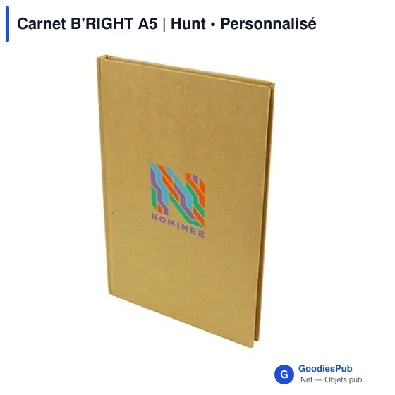 Carnet B'RIGHT A5 personnalisable avec logo - Hunt - Image 5