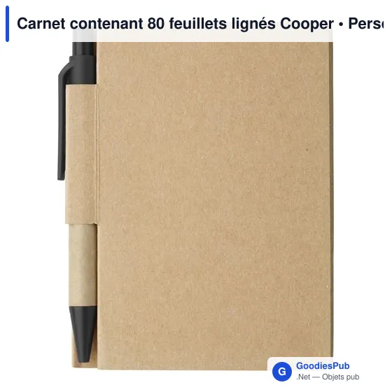 Carnet contenant 80 feuillets lignés Cooper - Image 11