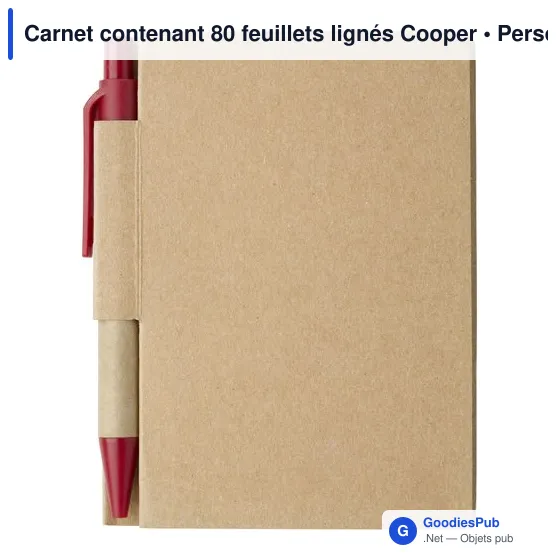 Carnet contenant 80 feuillets lignés Cooper - Image 12