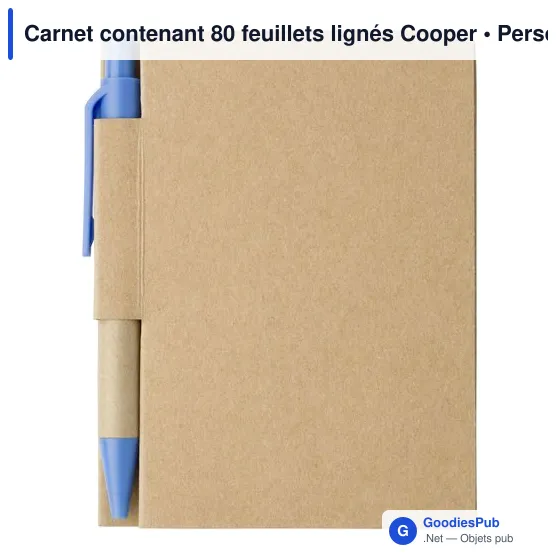 Carnet contenant 80 feuillets lignés Cooper - Image 6