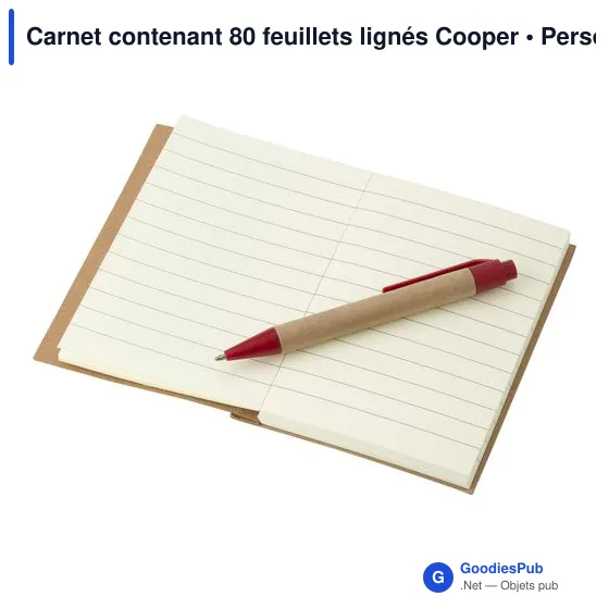 Carnet contenant 80 feuillets lignés Cooper - Image 9