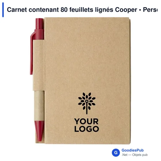Carnet contenant 80 feuillets lignés Cooper - Image 10