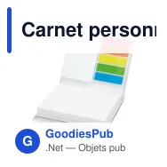 Carnet personnalisable couverture sur-mesure en carton laminé avec logo - Poche - Miniature 2