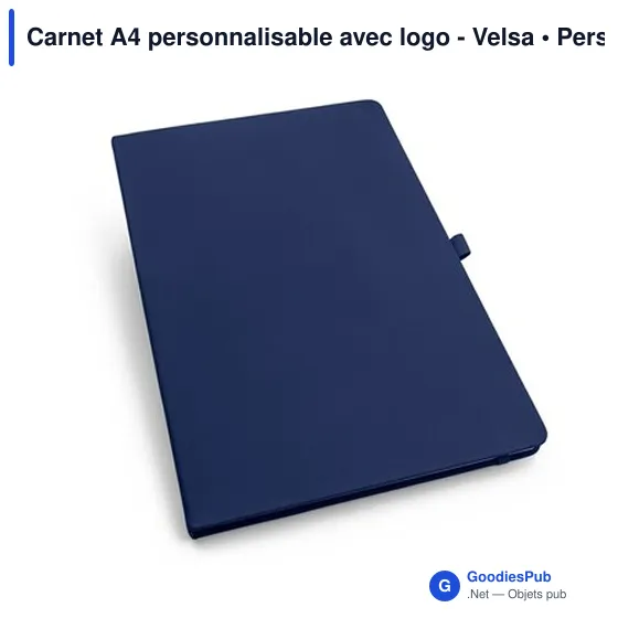 Carnet A4 personnalisable avec logo - Velsa - Image 3