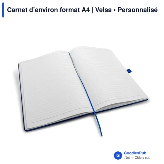 Carnet A4 personnalisable avec logo - Velsa - Image 6