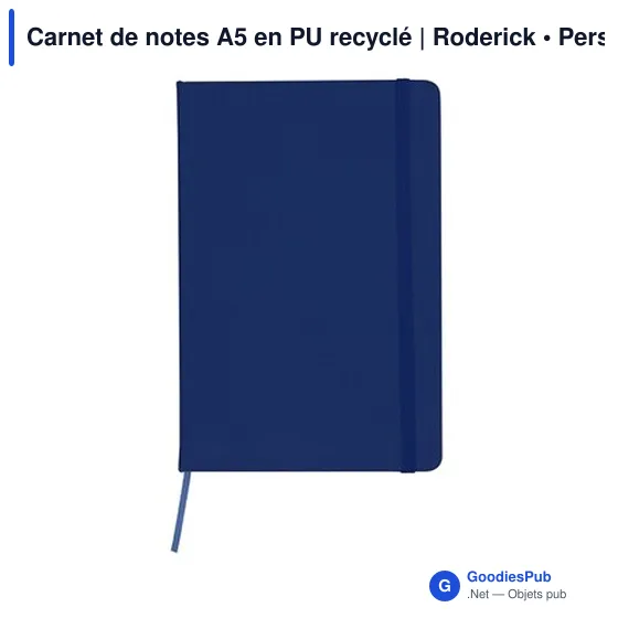 Carnet de notes A5 en PU recyclé | Roderick - Image 5