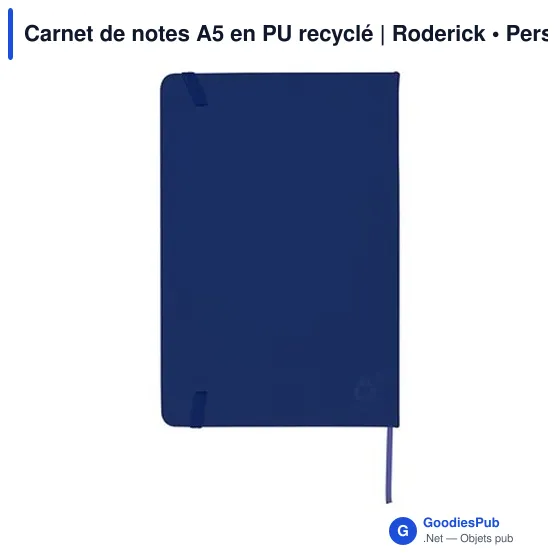 Carnet de notes A5 en PU recyclé | Roderick - Image 6