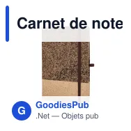 Carnet de notes personnalisable A5 en fibre de café avec logo - Café Moulu - Miniature 2