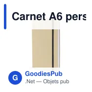 Carnet A6 personnalisable en carton à coins arrondis avec logo - Eco - Miniature 2