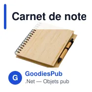 Carnet de notes en bambou Carmen - Miniature 2