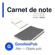 Carnet de notes personnalisable en cuir recyclé avec logo - Midi - Miniature 1