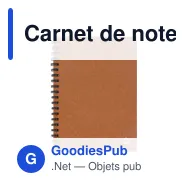 Carnet de notes personnalisable en cuir recyclé avec logo - Midi - Miniature 2