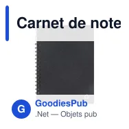 Carnet de notes personnalisable en cuir recyclé avec logo - Midi - Miniature 3