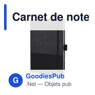 Carnet de notes personnalisable A5 en cuir thermo avec logo - Thermo - Miniature 3