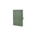 Variante Vert mat - Carnet de notes personnalisable A5 en cuir thermo avec logo - Thermo