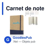 Carnet de notes personnalisable en jute R-PET avec logo - Jute R-PET - Miniature 1