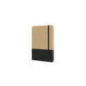 Variante Noir - Carnet de notes personnalisable en jute R-PET avec logo - Jute R-PET