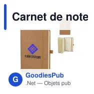 Carnet de notes personnalisable A5 en liège naturel avec logo - Liège - Miniature 1