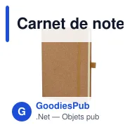 Carnet de notes personnalisable A5 en liège naturel avec logo - Liège - Miniature 2