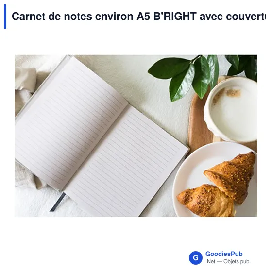 Carnet de notes A5 personnalisable en coton recyclé avec logo | Tamytrice - Image 8