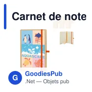 Carnet de notes personnalisable A5 en papier kraft avec logo - Kraft 6 coloris - Miniature 1