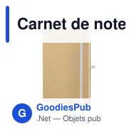Carnet de notes personnalisable A5 en papier kraft avec logo - Kraft 6 coloris - Miniature 5