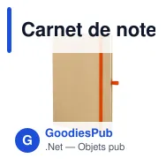 Carnet de notes personnalisable A5 en papier kraft avec logo - Kraft 6 coloris - Miniature 6