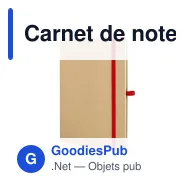 Carnet de notes personnalisable A5 en papier kraft avec logo - Kraft 6 coloris - Miniature 7