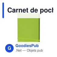 Carnet de poche personnalisable A6 couverture PU avec logo - Format A6 - Miniature 3