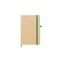 Variante vert - Carnet A5 personnalisable en papier de roche avec logo - Cora