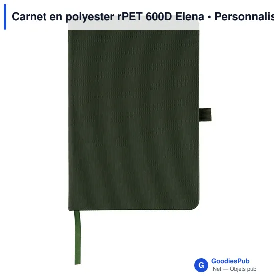 Carnet en polyester rPET 600D Elena - Image 21