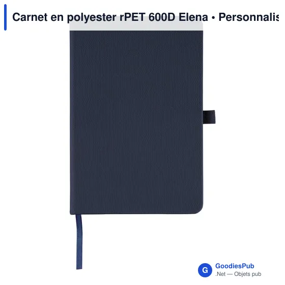 Carnet en polyester rPET 600D Elena - Image 22