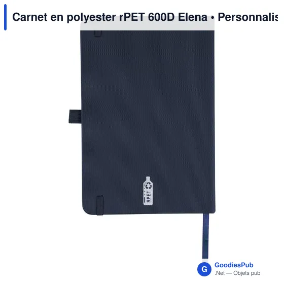 Carnet en polyester rPET 600D Elena - Image 30