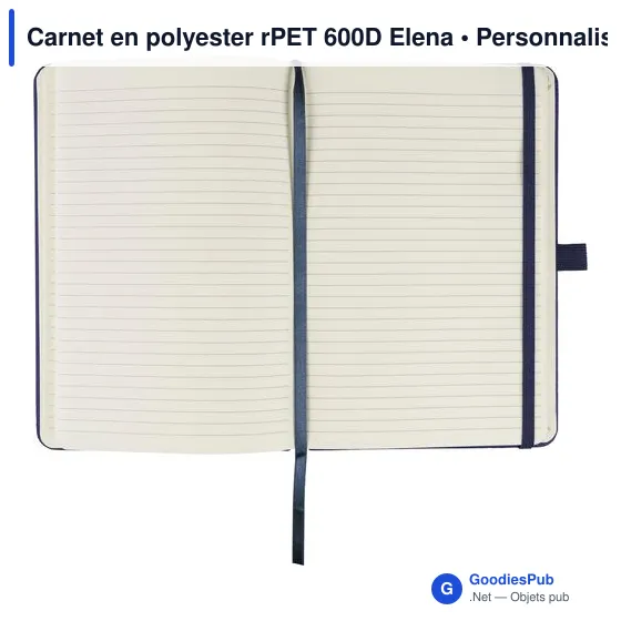 Carnet en polyester rPET 600D Elena - Image 33
