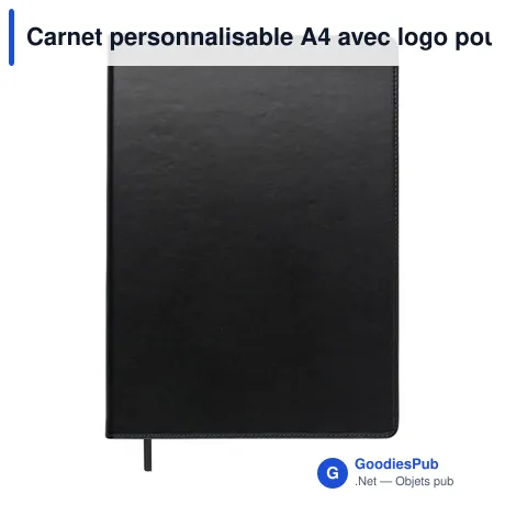 Carnet personnalisable A4 avec logo pour entreprises