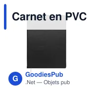 Carnet en PVC A5 personnalisable avec logo - Modèle Ellis - Miniature 1