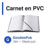 Carnet en PVC A5 personnalisable avec logo - Modèle Ellis - Miniature 2