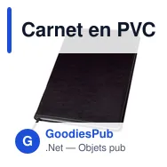 Carnet en PVC A5 personnalisable avec logo - Modèle Ellis - Miniature 3
