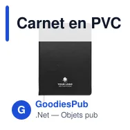 Carnet en PVC A5 personnalisable avec logo - Modèle Ellis - Miniature 4