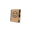 Variante noir - Carnet B7 personnalisable avec stylo à bille - Visage souriant | Dylanavec logo