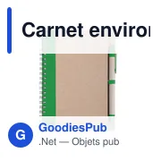 Carnet environ A5 avec stylo bille | Salvatore - Miniature 1