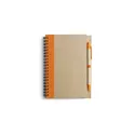 Variante orange - Carnet environ A5 avec stylo bille | Salvatore