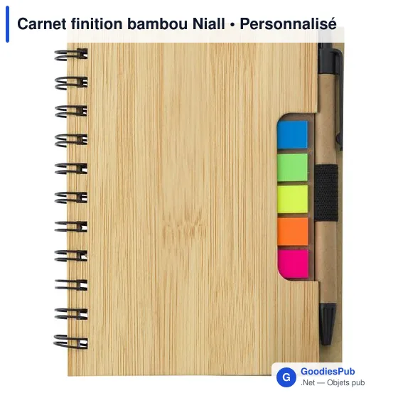 Stylo personnalisable avec logo pour entreprise - Carnet Niall - Image 2