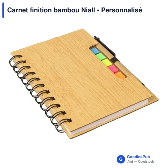 Stylo personnalisable avec logo pour entreprise - Carnet Niall - Image 6